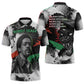 Bobby Seale Zipper Polo Shirt Black Panther Artwork Solidarity Quote Revolutionary Civil Rights Tribute - African Pride