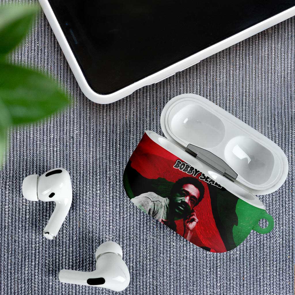 Bobby Seale AirPods Case Black Panther Logo Revolutionary Civil Rights Movement Tribute - African Pride