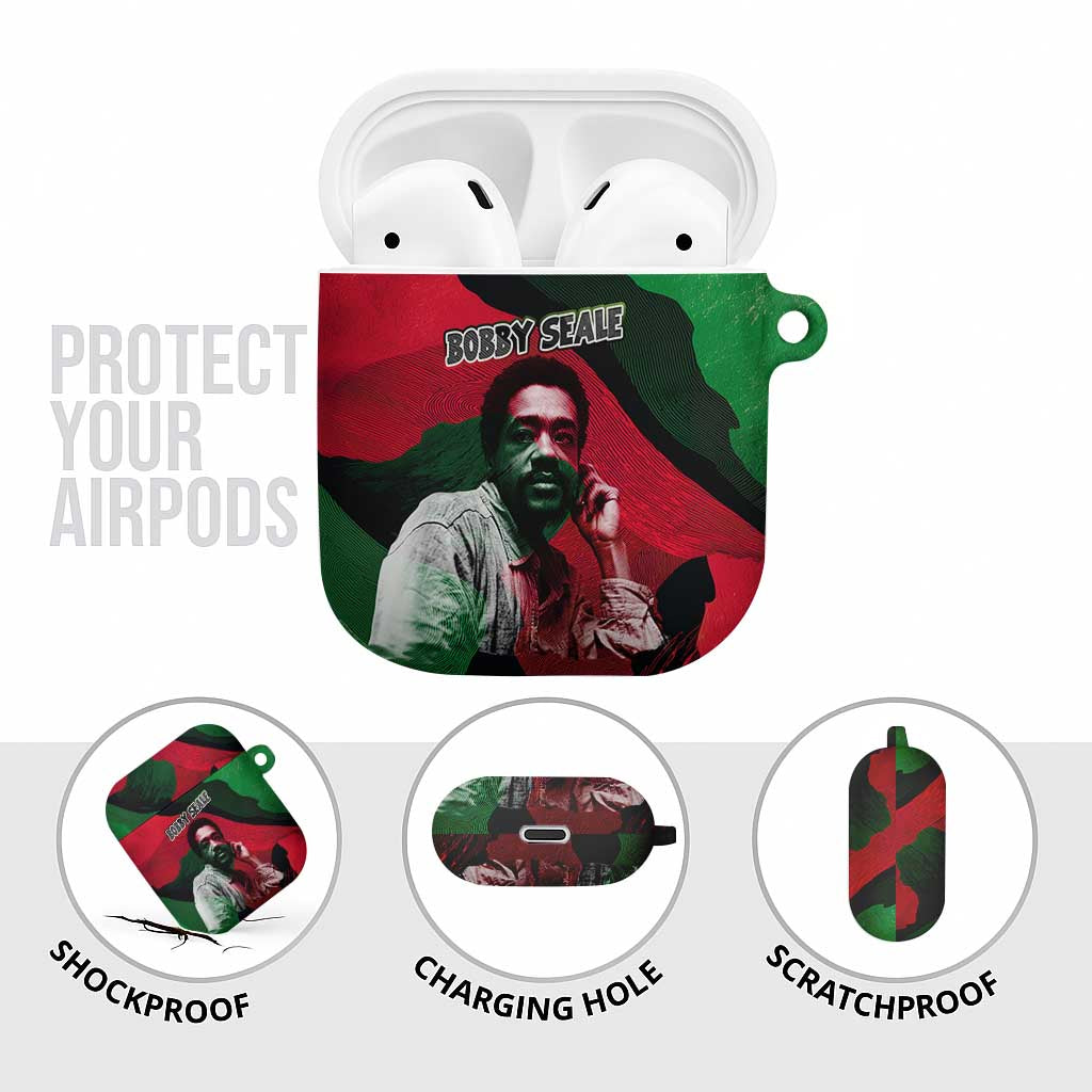Bobby Seale AirPods Case Black Panther Logo Revolutionary Civil Rights Movement Tribute - African Pride