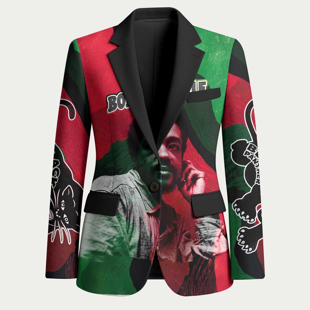 Bobby Seale Blazer Black Panther Logo Revolutionary Civil Rights Movement Tribute - African Pride