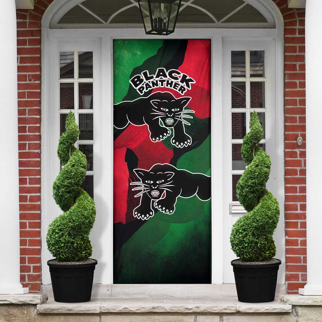 Bobby Seale Door Cover Black Panther Logo Revolutionary Civil Rights Movement Tribute - African Pride