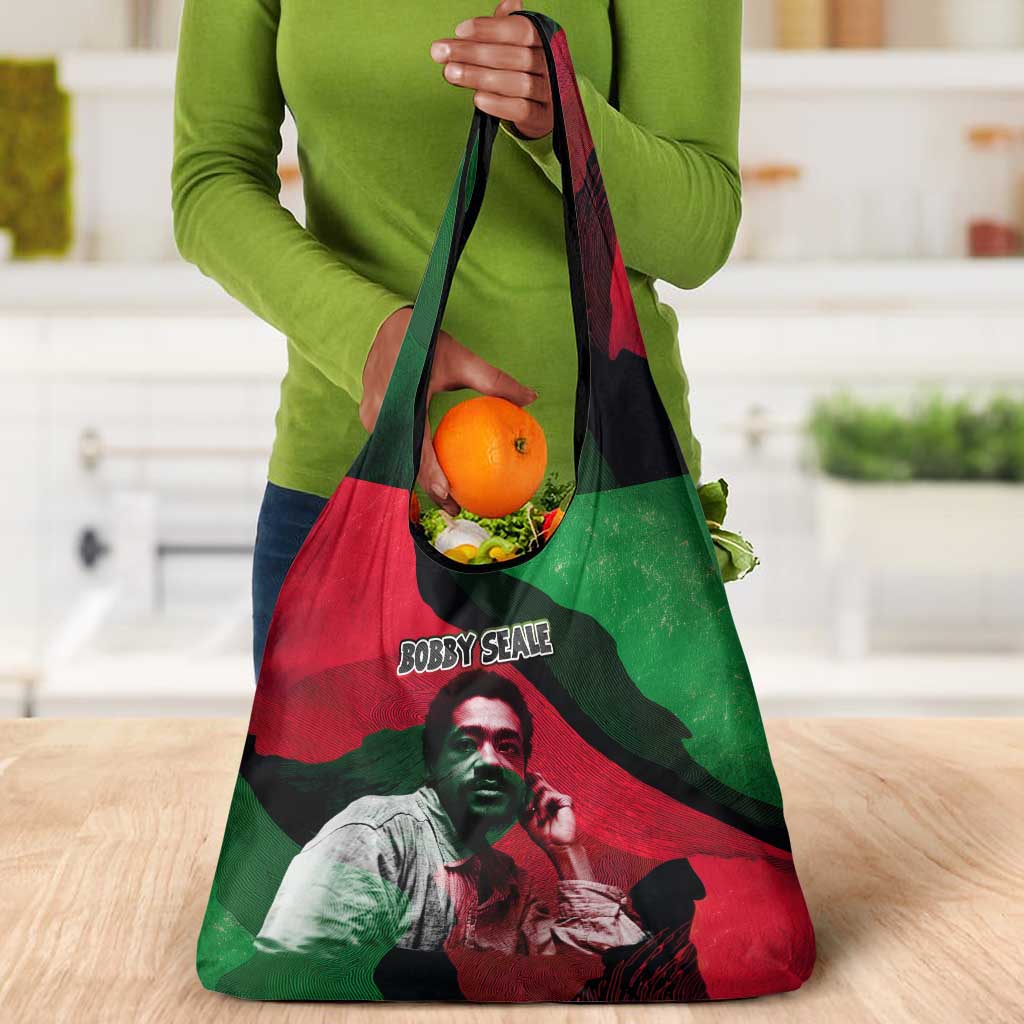 Bobby Seale Grocery Bag Black Panther Logo Revolutionary Civil Rights Movement Tribute - African Pride