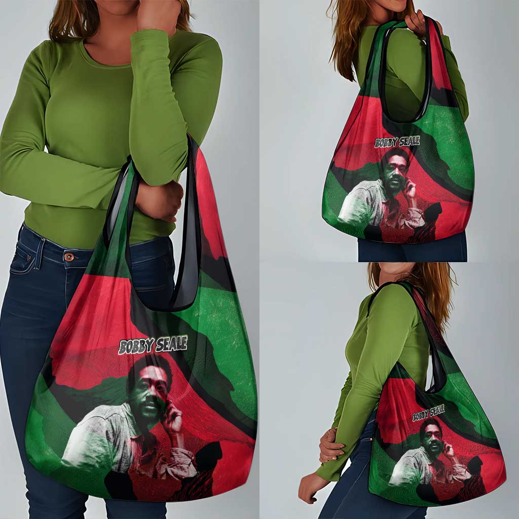 Bobby Seale Grocery Bag Black Panther Logo Revolutionary Civil Rights Movement Tribute - African Pride
