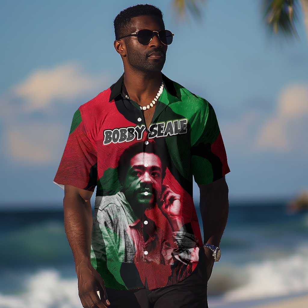 Bobby Seale Hawaiian Shirt Black Panther Logo Revolutionary Civil Rights Movement Tribute - African Pride