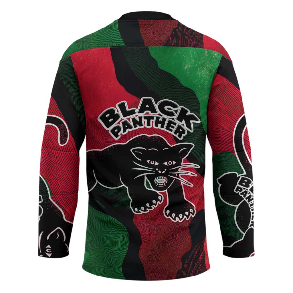 Bobby Seale Hockey Jersey Black Panther Logo Revolutionary Civil Rights Movement Tribute - African Pride