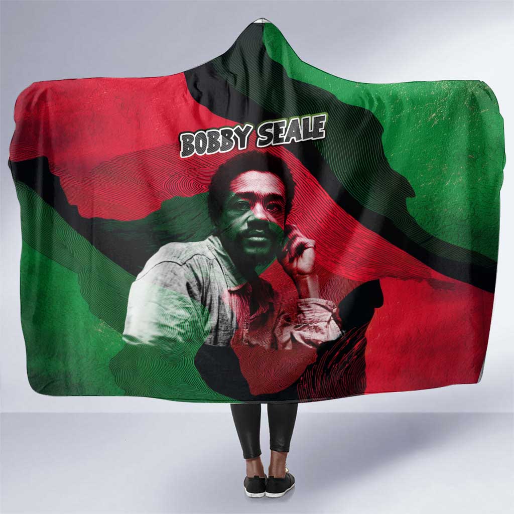 Bobby Seale Hooded Blanket Black Panther Logo Revolutionary Civil Rights Movement Tribute - African Pride