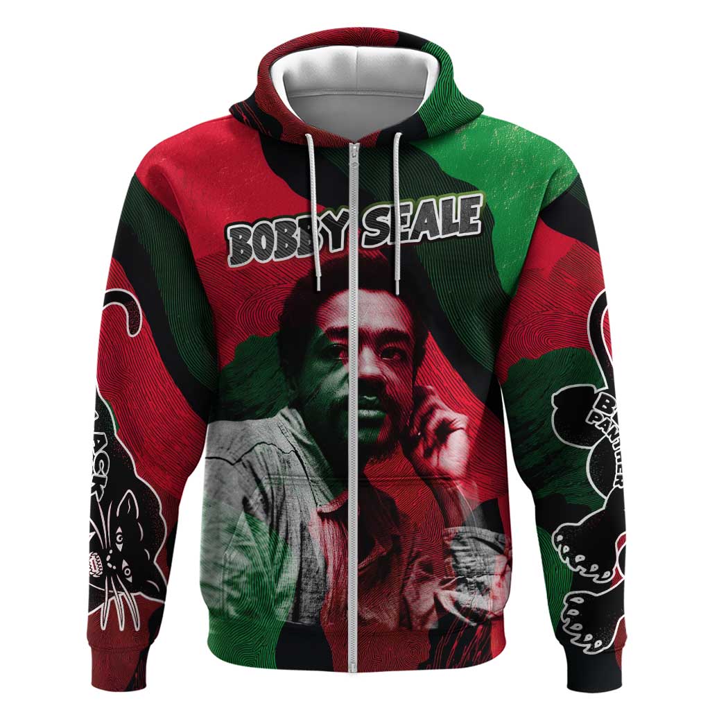 Bobby Seale Hoodie Black Panther Logo Revolutionary Civil Rights Movement Tribute - African Pride