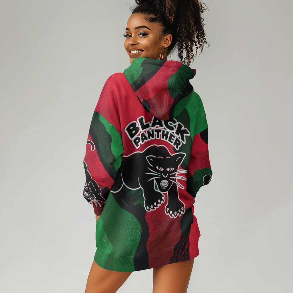Bobby Seale Hoodie Dress Black Panther Logo Revolutionary Civil Rights Movement Tribute - African Pride