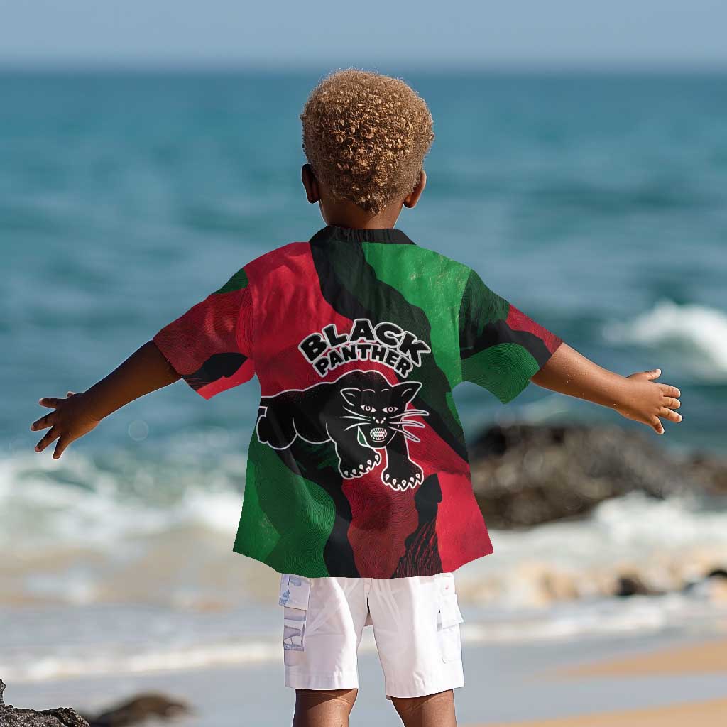 Bobby Seale Kid Hawaiian Shirt Black Panther Logo Revolutionary Civil Rights Movement Tribute - African Pride