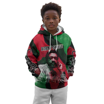 Bobby Seale Kid Hoodie Black Panther Logo Revolutionary Civil Rights Movement Tribute - African Pride