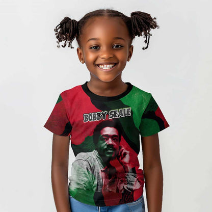 Bobby Seale Kid T shirt Black Panther Logo Revolutionary Civil Rights Movement Tribute - African Pride