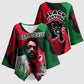 Bobby Seale Kimono Sleeve Blouse Black Panther Logo Revolutionary Civil Rights Movement Tribute - African Pride