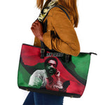 Bobby Seale Leather Tote Bag Black Panther Logo Revolutionary Civil Rights Movement Tribute - African Pride