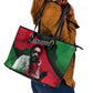 Bobby Seale Leather Tote Bag Black Panther Logo Revolutionary Civil Rights Movement Tribute - African Pride