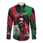 Bobby Seale Long Sleeve Button Shirt Black Panther Logo Revolutionary Civil Rights Movement Tribute - African Pride