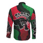 Bobby Seale Long Sleeve Button Shirt Black Panther Logo Revolutionary Civil Rights Movement Tribute - African Pride