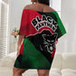 Bobby Seale Off Shoulder Short Dress Black Panther Logo Revolutionary Civil Rights Movement Tribute - African Pride