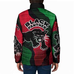 Bobby Seale Padded Jacket Black Panther Logo Revolutionary Civil Rights Movement Tribute - African Pride