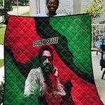 Bobby Seale Quilt Black Panther Logo Revolutionary Civil Rights Movement Tribute - African Pride
