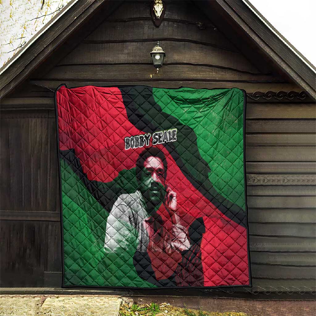 Bobby Seale Quilt Black Panther Logo Revolutionary Civil Rights Movement Tribute - African Pride