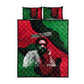 Bobby Seale Quilt Bed Set Black Panther Logo Revolutionary Civil Rights Movement Tribute - African Pride