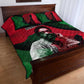 Bobby Seale Quilt Bed Set Black Panther Logo Revolutionary Civil Rights Movement Tribute - African Pride