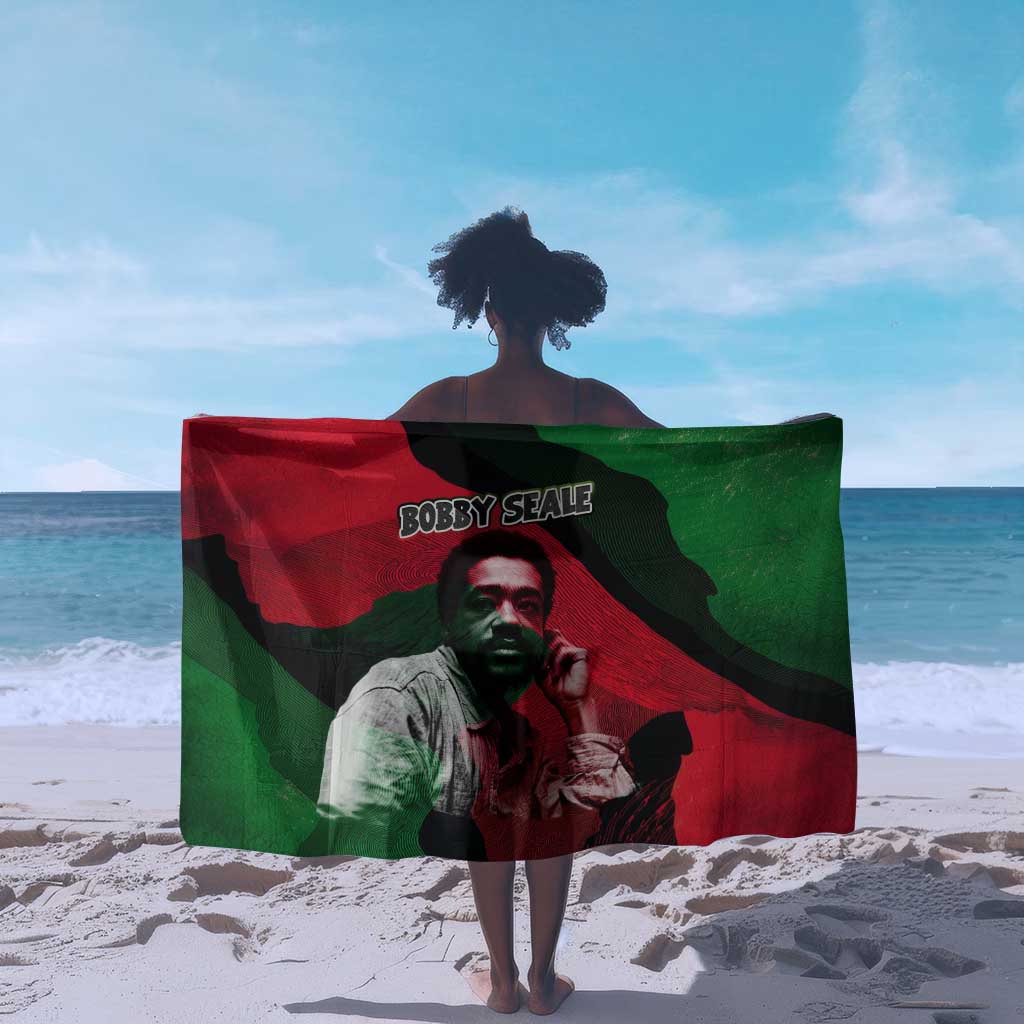 Bobby Seale Sarong Black Panther Logo Revolutionary Civil Rights Movement Tribute - African Pride