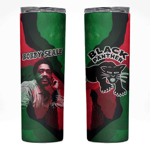 Bobby Seale Skinny Tumbler Black Panther Logo Revolutionary Civil Rights Movement Tribute - African Pride