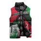 Bobby Seale Sleeveless Puffer Jacket Black Panther Logo Revolutionary Civil Rights Movement Tribute - African Pride