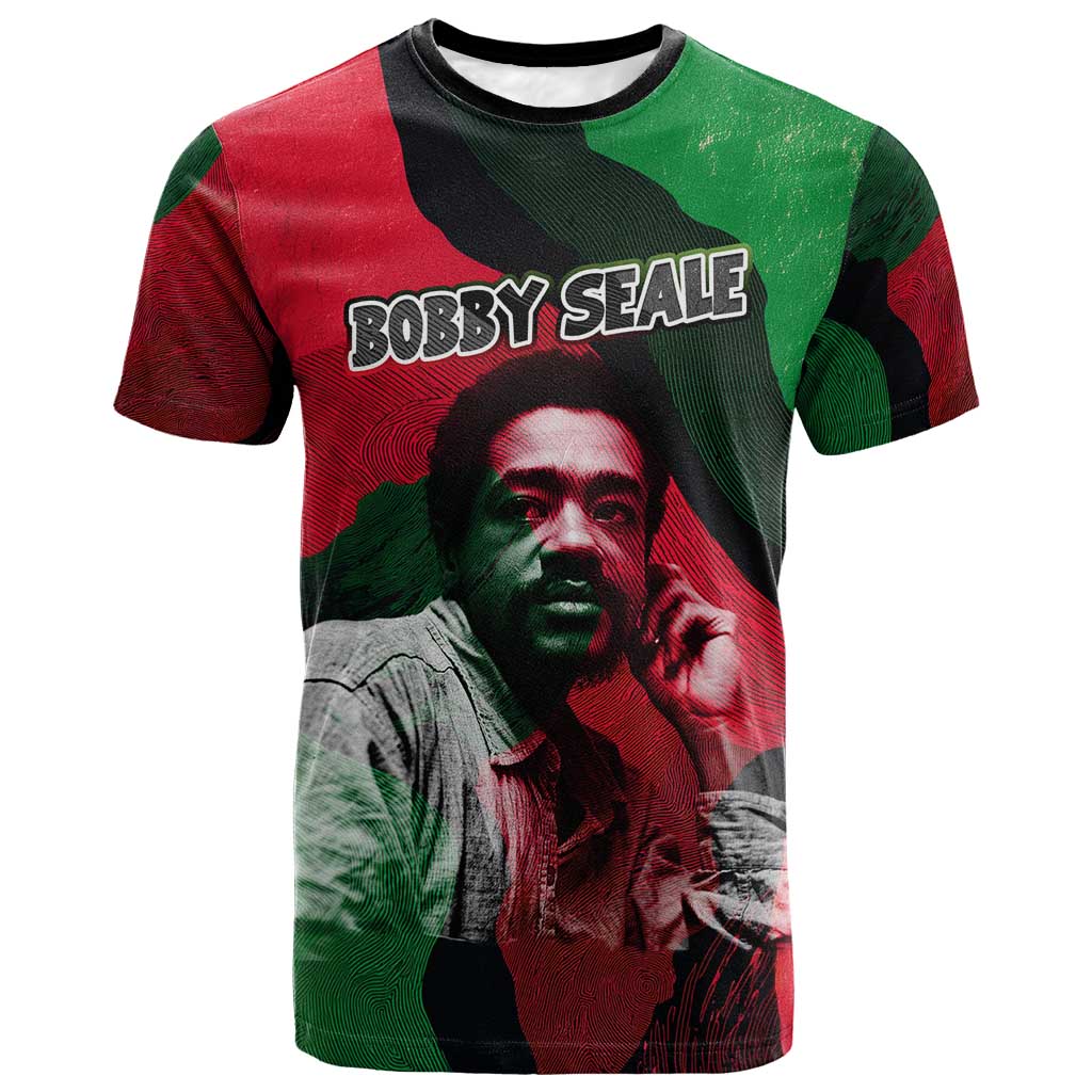 Bobby Seale T shirt Black Panther Logo Revolutionary Civil Rights Movement Tribute - African Pride