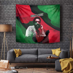 Bobby Seale Tapestry Black Panther Logo Revolutionary Civil Rights Movement Tribute - African Pride