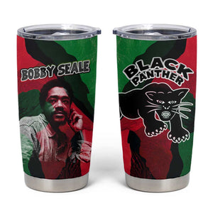 Bobby Seale Tumbler Cup Black Panther Logo Revolutionary Civil Rights Movement Tribute - African Pride