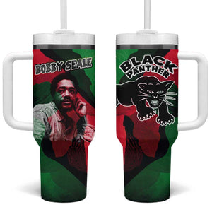 Bobby Seale Tumbler With Handle Black Panther Logo Revolutionary Civil Rights Movement Tribute - African Pride
