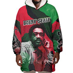 Bobby Seale Wearable Blanket Hoodie Black Panther Logo Revolutionary Civil Rights Movement Tribute - African Pride
