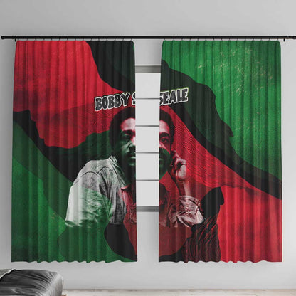Bobby Seale Window Curtain Black Panther Logo Revolutionary Civil Rights Movement Tribute - African Pride