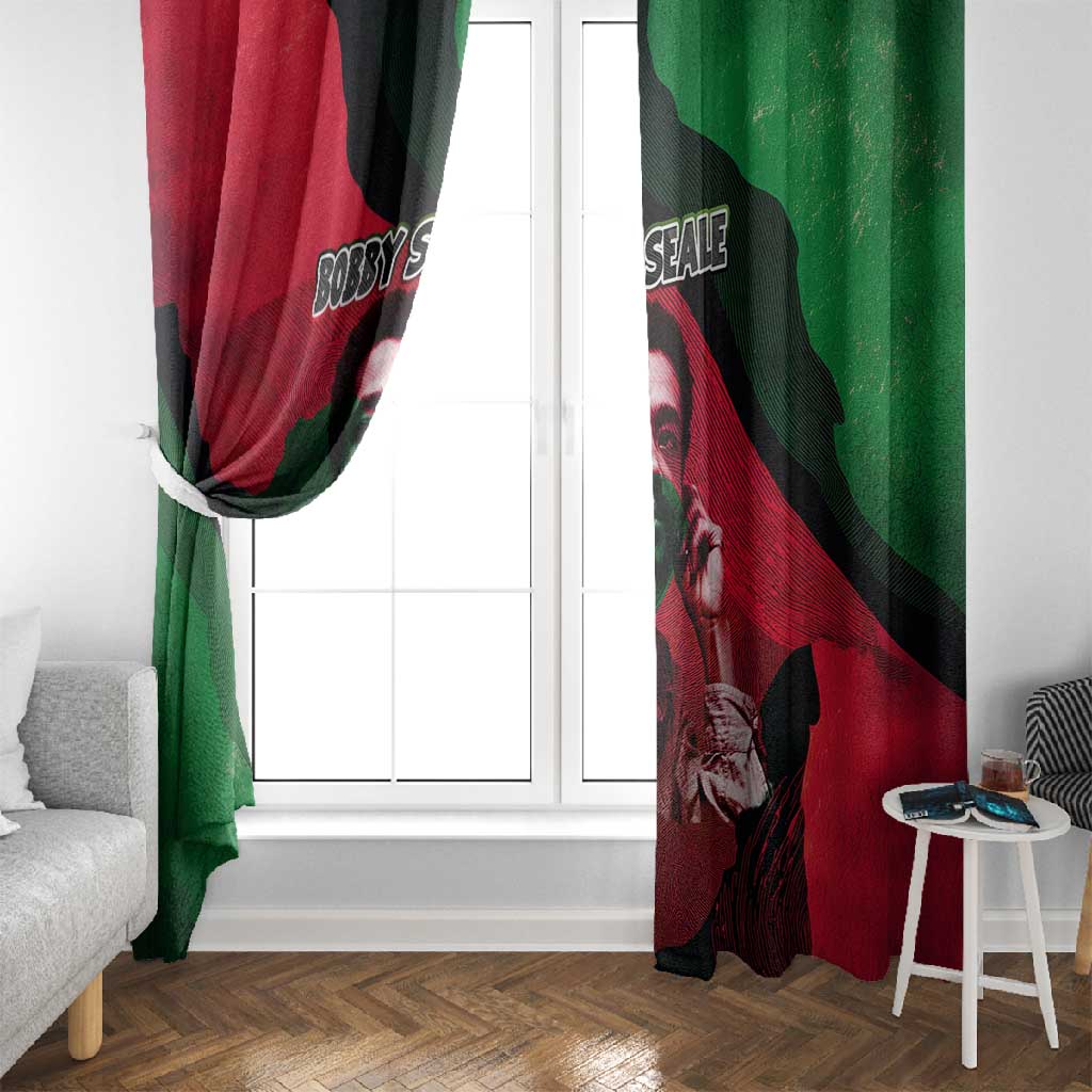 Bobby Seale Window Curtain Black Panther Logo Revolutionary Civil Rights Movement Tribute - African Pride