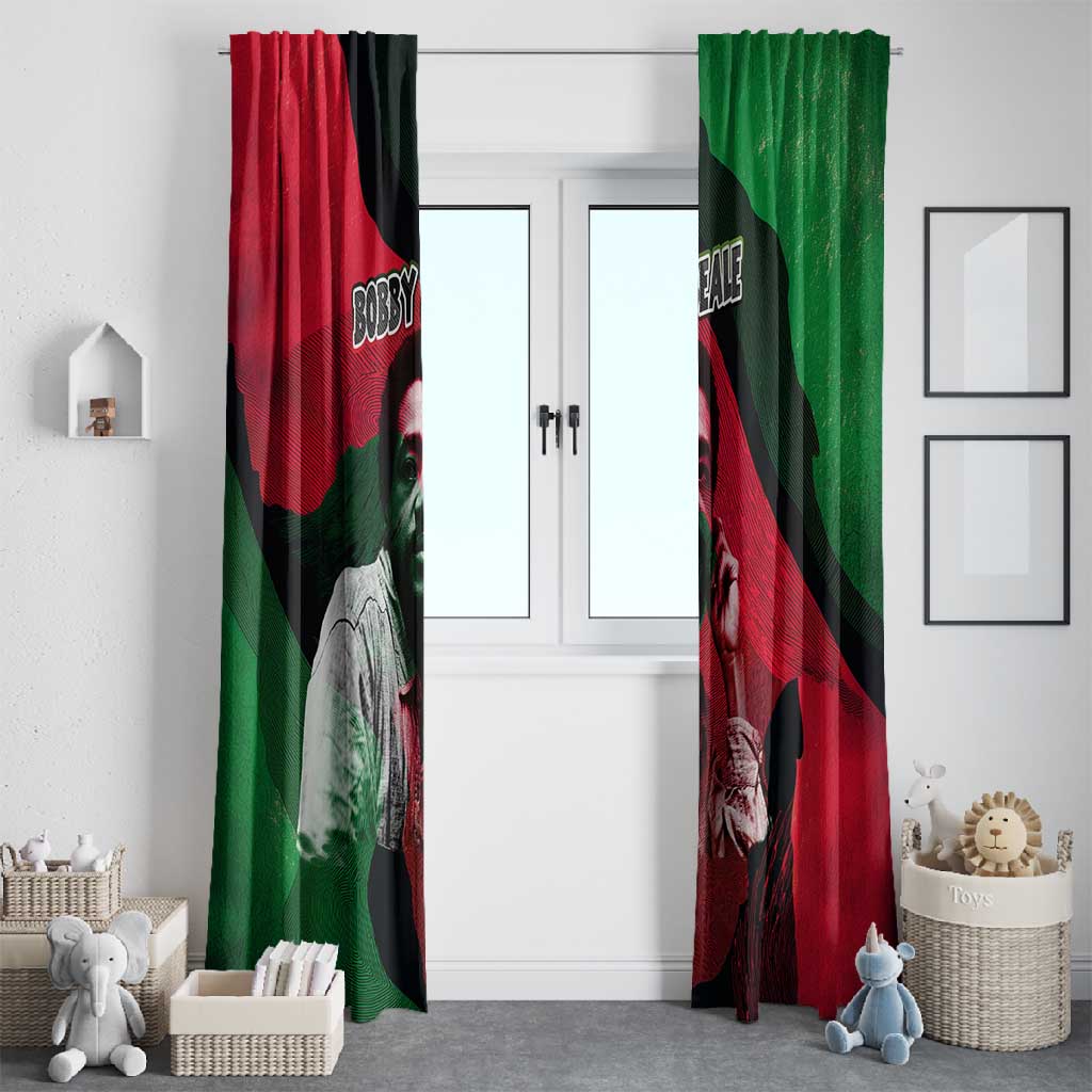 Bobby Seale Window Curtain Black Panther Logo Revolutionary Civil Rights Movement Tribute - African Pride