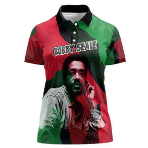 Bobby Seale Women Polo Shirt Black Panther Logo Revolutionary Civil Rights Movement Tribute - African Pride
