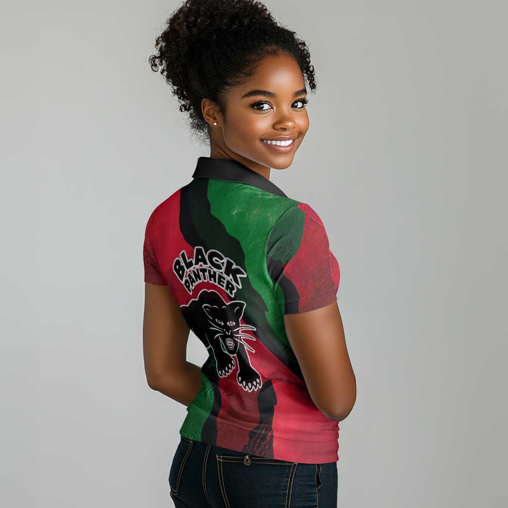 Bobby Seale Women Polo Shirt Black Panther Logo Revolutionary Civil Rights Movement Tribute - African Pride