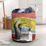 Bobby Seale Laundry Basket Torn Paper Collage Design Solidarity Quote Powerful Speech Artwork Civil Rights - African Pride