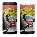 Bobby Seale 4 in 1 Can Cooler Tumbler Torn Paper Collage Design Solidarity Quote Powerful Speech Artwork Civil Rights - African Pride