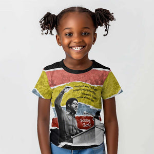 Bobby Seale Kid T shirt Torn Paper Collage Design Solidarity Quote Powerful Speech Artwork Civil Rights - African Pride
