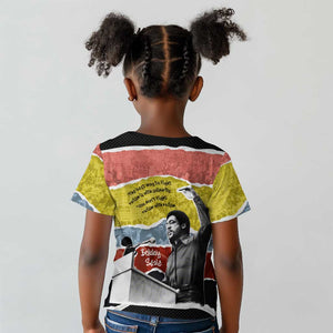Bobby Seale Kid T shirt Torn Paper Collage Design Solidarity Quote Powerful Speech Artwork Civil Rights - African Pride