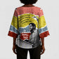 Bobby Seale Kimono Sleeve Blouse Torn Paper Collage Design Solidarity Quote Powerful Speech Artwork Civil Rights - African Pride