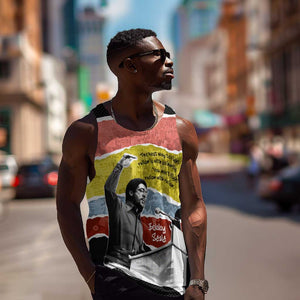 Bobby Seale Men Tank Top Torn Paper Collage Design Solidarity Quote Powerful Speech Artwork Civil Rights - African Pride