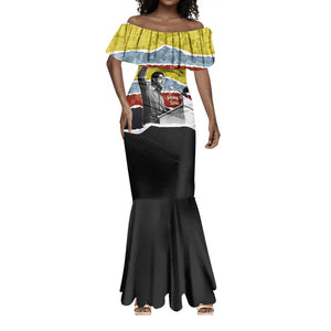 Bobby Seale Mermaid Dress Torn Paper Collage Design Solidarity Quote Powerful Speech Artwork Civil Rights - African Pride