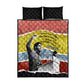 Bobby Seale Quilt Bed Set Torn Paper Collage Design Solidarity Quote Powerful Speech Artwork Civil Rights - African Pride