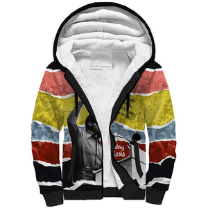 Bobby Seale Sherpa Hoodie Torn Paper Collage Design Solidarity Quote Powerful Speech Artwork Civil Rights - African Pride
