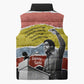 Bobby Seale Sleeveless Puffer Jacket Torn Paper Collage Design Solidarity Quote Powerful Speech Artwork Civil Rights - African Pride