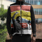 Bobby Seale Sleeveless Puffer Jacket Torn Paper Collage Design Solidarity Quote Powerful Speech Artwork Civil Rights - African Pride